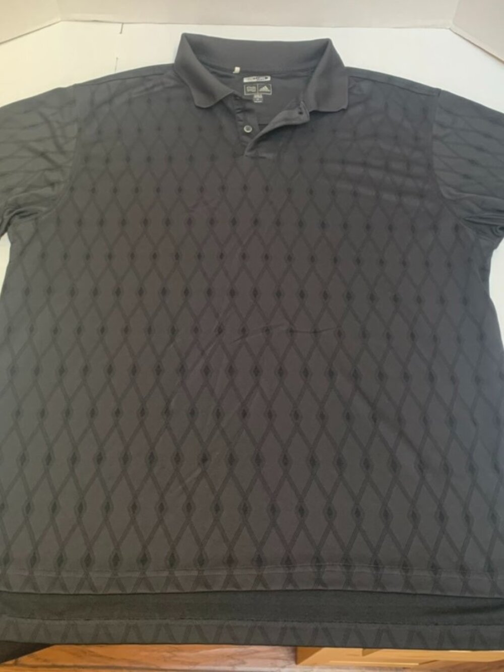 Adidas Climacool Mens XL Black Golf Shirt Polo Shirt